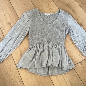Madewell Grey Blouse